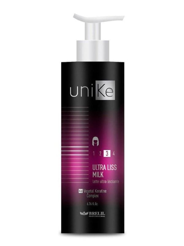 Brelil Unike, Молочко для волос с термозащитой для гладкости и выпрямления