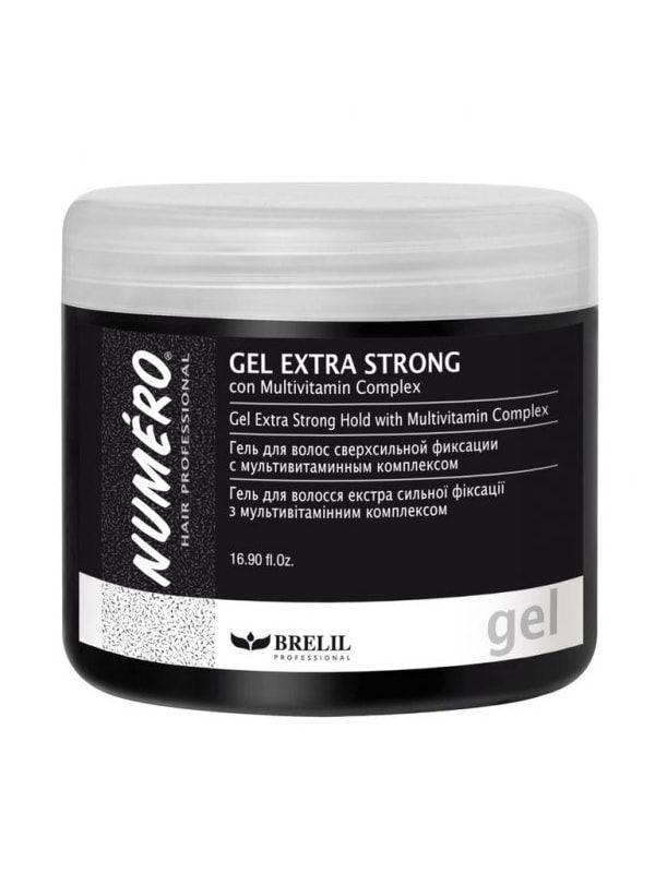 Brelil Numero, Гель для волос экстрасильной фиксации с комплексом мультивитаминов