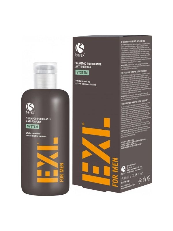 Barex EXL for Men, Очищающий шампунь против перхоти