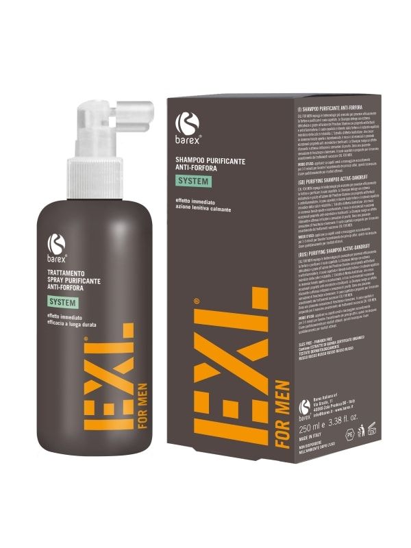 Barex EXL for Men, Очищающий спрей-уход против перхоти
